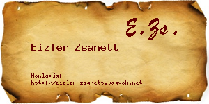 Eizler Zsanett névjegykártya