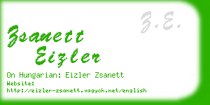 zsanett eizler business card